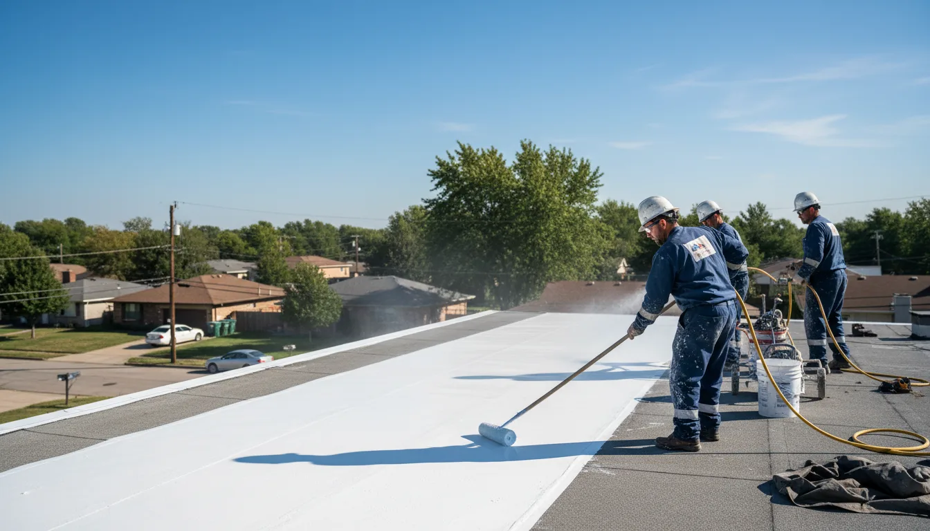 Commercial roof coating in Saraland, AL near me